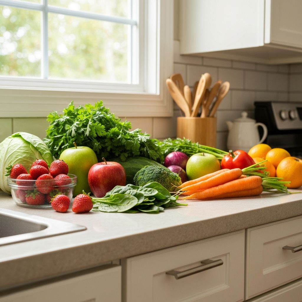 Zdrowy styl życia z naturalnymi produktami